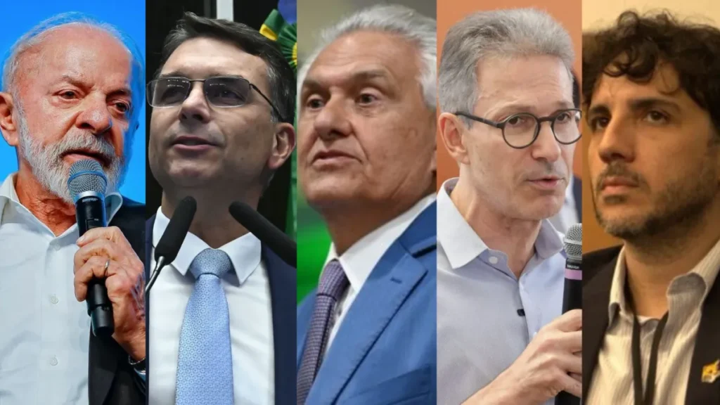 Meio/Ideia: Lula venceria Flávio, Caiado, Zema e Renan no 2º turno